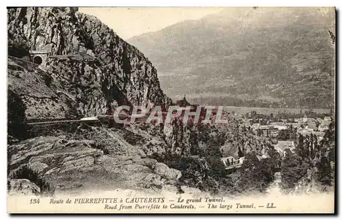 Cartes postales Route de Pierrefitte a Cauterets Le Grand Tunnel