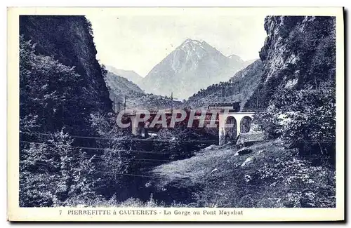 Cartes postales Cauterets La Gorge au Pont Mayabat
