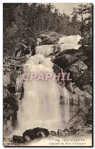 Cartes postales Cauterets Cascade du Pont d Espagne