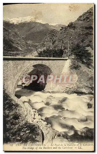 Cartes postales Cauterets Le Pont de la Ratillere et le Cabaliros