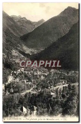 Cartes postales Cauterets Vue Generale Prise du Mamelon vert