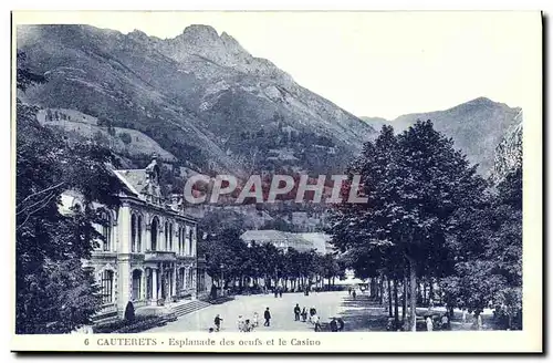 Cartes postales Cauterets Esplanade des Oeufs et le Casino