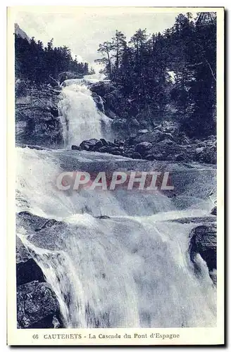 Ansichtskarte AK Cauterets La Cascade du Pont D Espagne