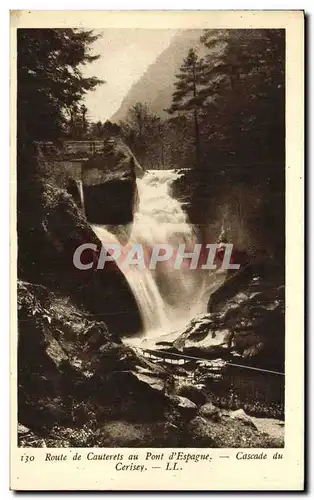 Cartes postales Cauterets Route de Cauterets au Pont d Espagne