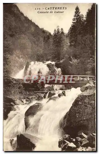 Ansichtskarte AK Cauterets Cascade de Lutour