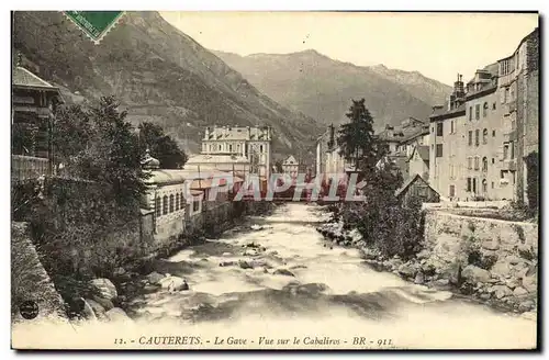 Cartes postales Cauterets Le Gave Vue Sur le Cabaliros