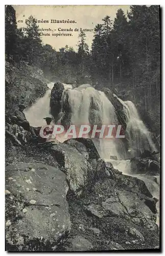 Cartes postales Cauterets Cascade de Lutour Chute superieure