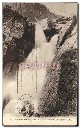 Cartes postales Environs de Cauterets La Cascade du Lac d Estom