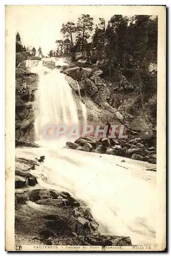 Cartes postales Cauterets Cascade du Pont d Espagne