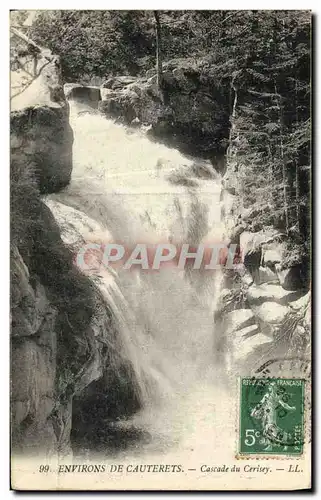 Cartes postales Environs de Cauterets Cascade du Cerisey