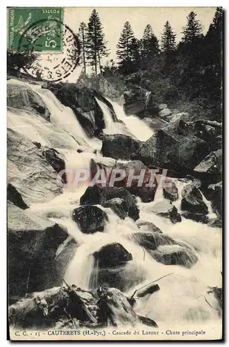 Cartes postales Cauterets Cascade de Lutour Chute principale