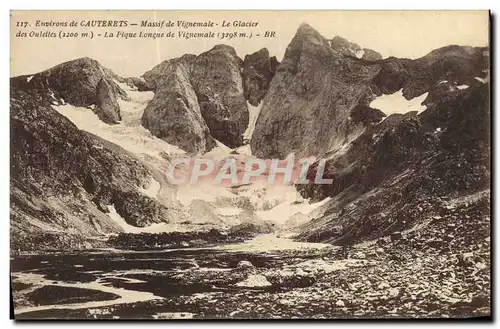 Ansichtskarte AK Environs de Cauterets Massif de Vignemale Le Glacier