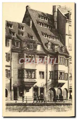 Ansichtskarte AK Musee Alsacien Quai St Nicolas Strasbourg Restaurant A la canette d or