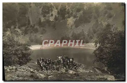 CARTE PHOTO Excursion du club vosgien de Masevaux Juin 1921