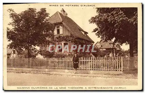 Cartes postales Maisons Ouvrieres De La Mine Theodore a Wittenheim cite