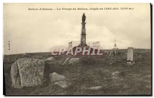 Cartes postales Ballon d Alsace La Vierge du Ballon erigee en 1862