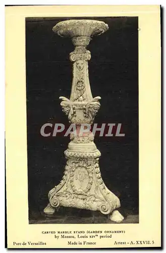 Ansichtskarte AK Carved Marble Stand by Massou Louis XlV th period Parc de Versailles