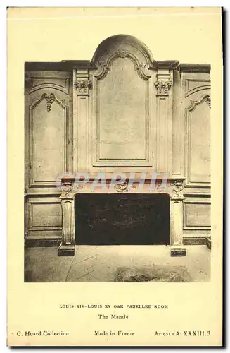 Ansichtskarte AK Louis XIV Louis XV Oak Panelled Room The Manule