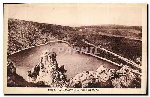 Cartes postales Lac Blanc et le Rocher Hans