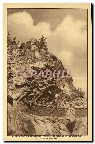 Cartes postales Monument En Honneur Du 152eme Regiment d infanterie Au Vieil Armand