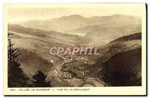 Ansichtskarte AK Vallee De Munster Vue De La Schlucht