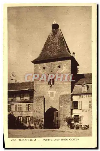 Cartes postales Turckheim Porte D Entree Ouest Cigogne