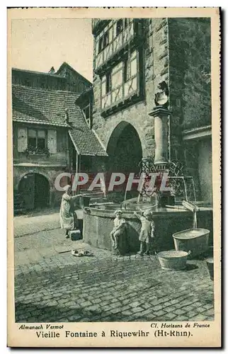 Ansichtskarte AK Vieille Fontaine a Riquewihr Enfants