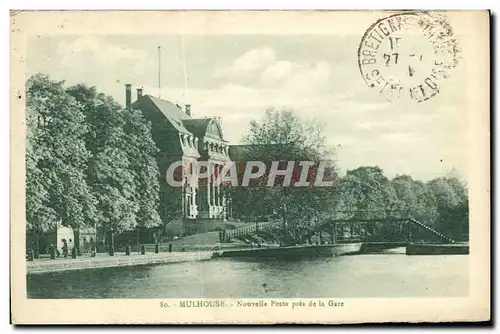 Cartes postales Mulhouse Nouvelle poste pres de la Gare