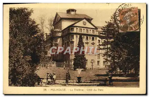 Cartes postales Mulhouse Le Theatre Cote du Parc