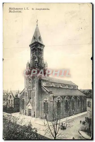 Cartes postales Mulhousen St Josephskirche Mulhouse