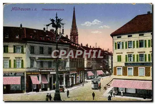 Cartes postales Mulhausen i E Neuquartierplatz