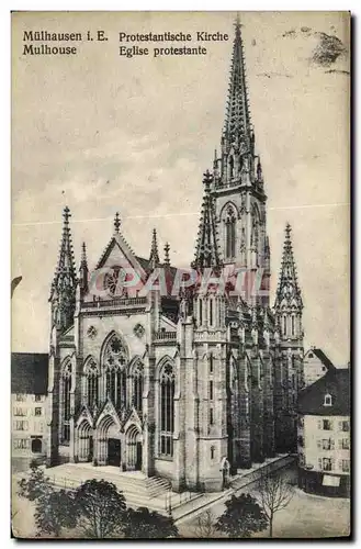 Cartes postales Mulhouse Eglise Protestante