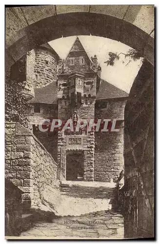 Cartes postales Hoehkoenigsbourg Chemin d entree