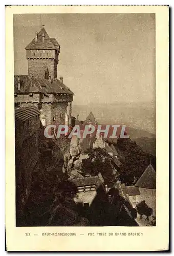 Ansichtskarte AK Haut K�nigsbourg Vue Prise du Grand Bastion