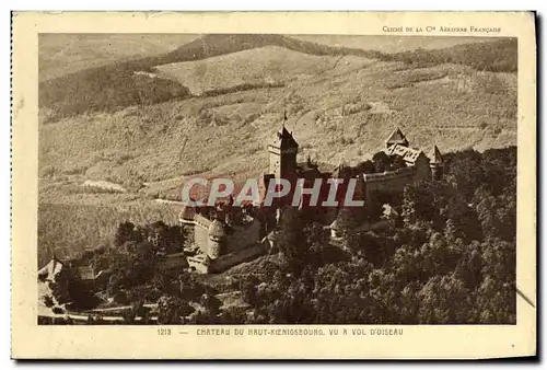 Cartes postales Chateau du Haut K�nigsbourg Vu a Vol D Oiseau