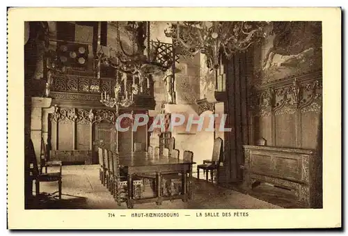 Cartes postales Haut K�nigsbourg La Salle des Fetes