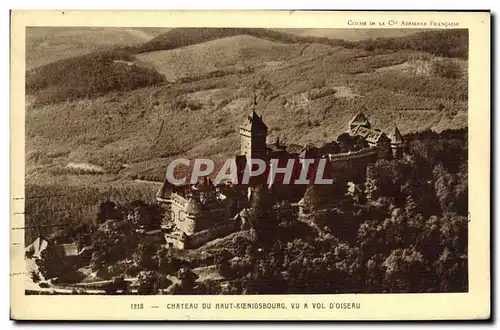 Cartes postales Chateau du Haut K�nigsbourg Vu a Vol D Oiseau