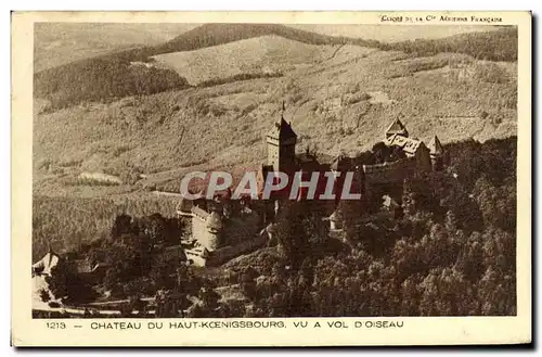 Cartes postales Chateau du Haut K�nigsbourg Vu a Vol D Oiseau