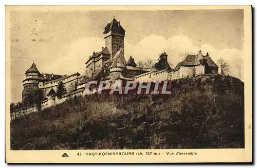 Cartes postales Haut K�nigsbourg Vue d ensemble