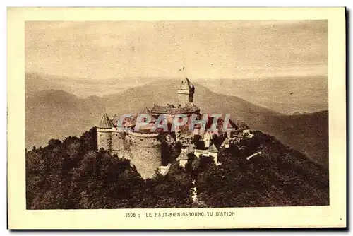 Cartes postales Le Haut K�nigsbourg Vu D Avion