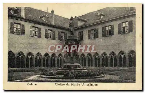 Ansichtskarte AK Colmar Cloitre du Musee Unterlinden