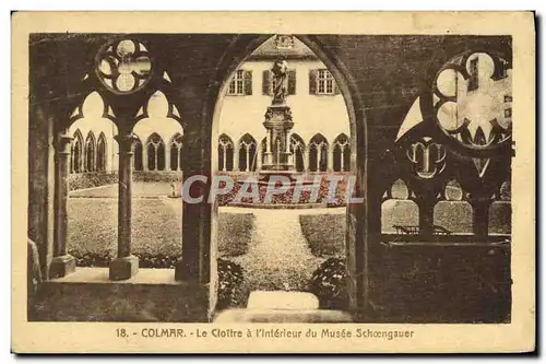 Cartes postales Colmar Le Cloitre a Interieur du Musee Schoengauer