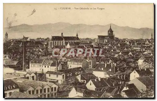 Cartes postales Colmar Vue Generale et les vosges