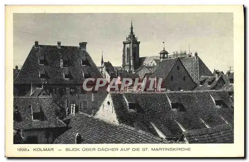 Cartes postales Kolmar Blick Uber Dacher Auf Die St Martinskirche