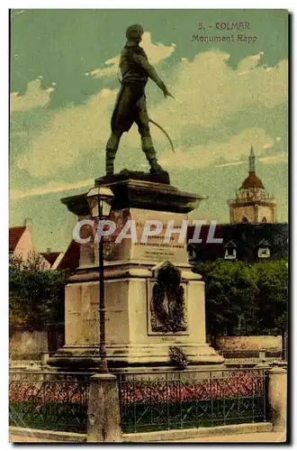 Cartes postales Colmar Monument Rapp