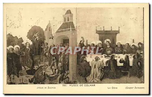 Cartes postales Colmar Musee Jesus et Zachee La Cene Caspar Isemann