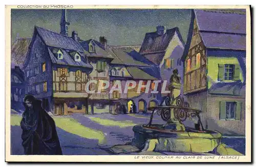 Cartes postales Colmar Le vieux Colmar au clair de lune