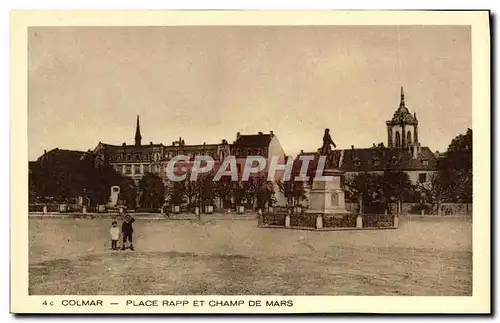 Ansichtskarte AK Colmar Place Rapp Et Champ De Mars