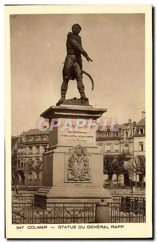 Ansichtskarte AK Colmar Statue Du General Rapp