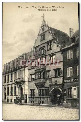 Cartes postales Colmar Maison des tetes